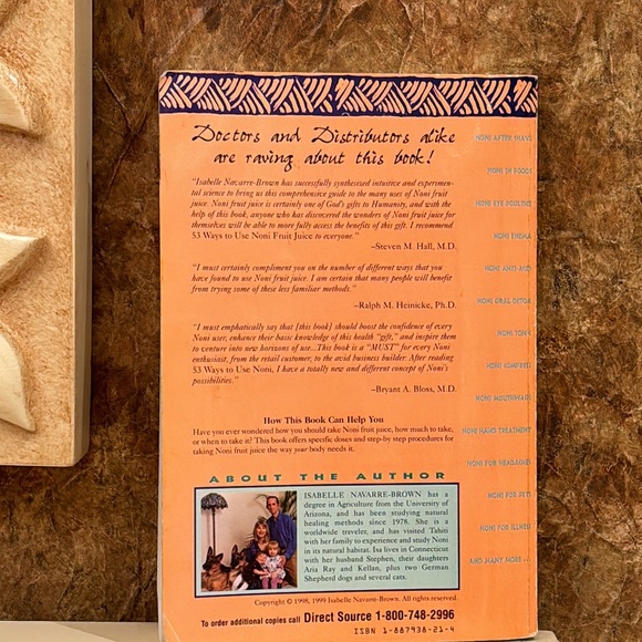 BOOK 53 Ways To Use NONI Fruit Juice for Your Better Health Isabel Navarre-Brown - Picture 2 of 13